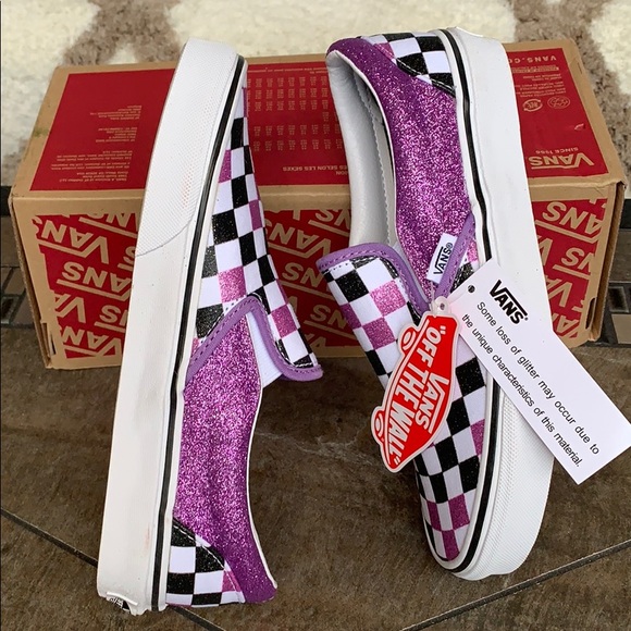 VANS CLASSIC SLIP ON GLITTER CHECKERBOARD WMNS - Picture 6 of 16